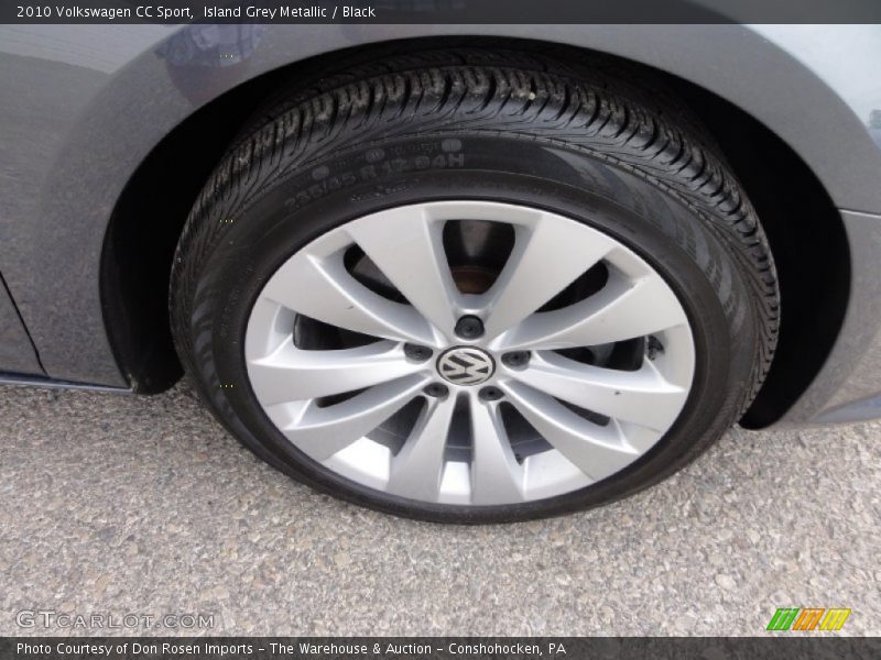 Island Grey Metallic / Black 2010 Volkswagen CC Sport