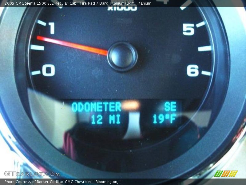 Fire Red / Dark Titanium/Light Titanium 2009 GMC Sierra 1500 SLE Regular Cab