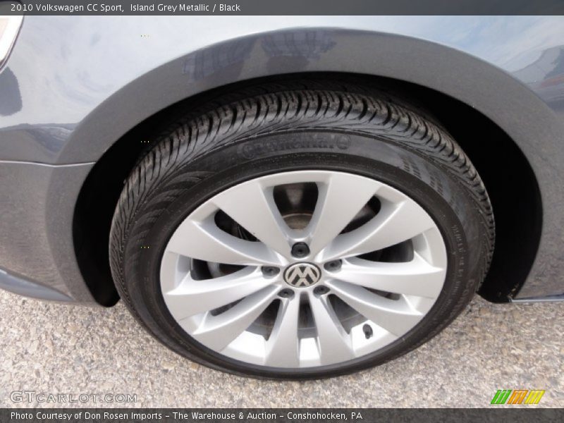 Island Grey Metallic / Black 2010 Volkswagen CC Sport