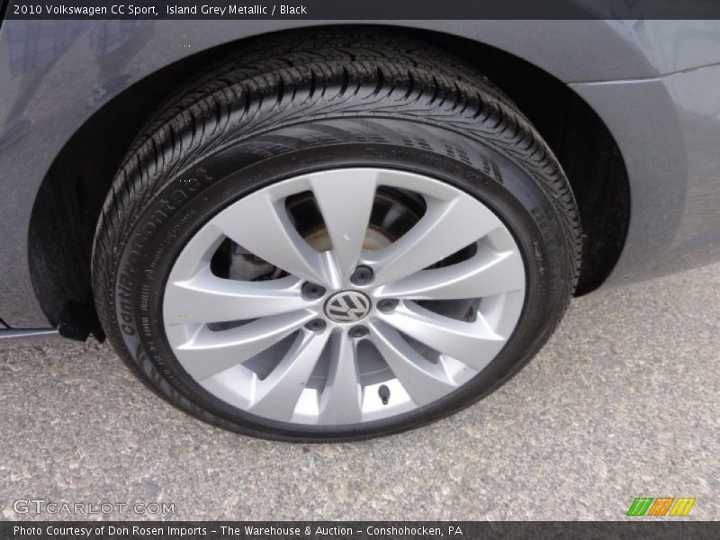 Island Grey Metallic / Black 2010 Volkswagen CC Sport