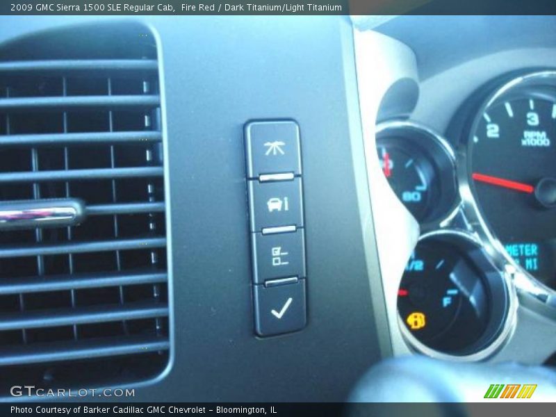 Fire Red / Dark Titanium/Light Titanium 2009 GMC Sierra 1500 SLE Regular Cab