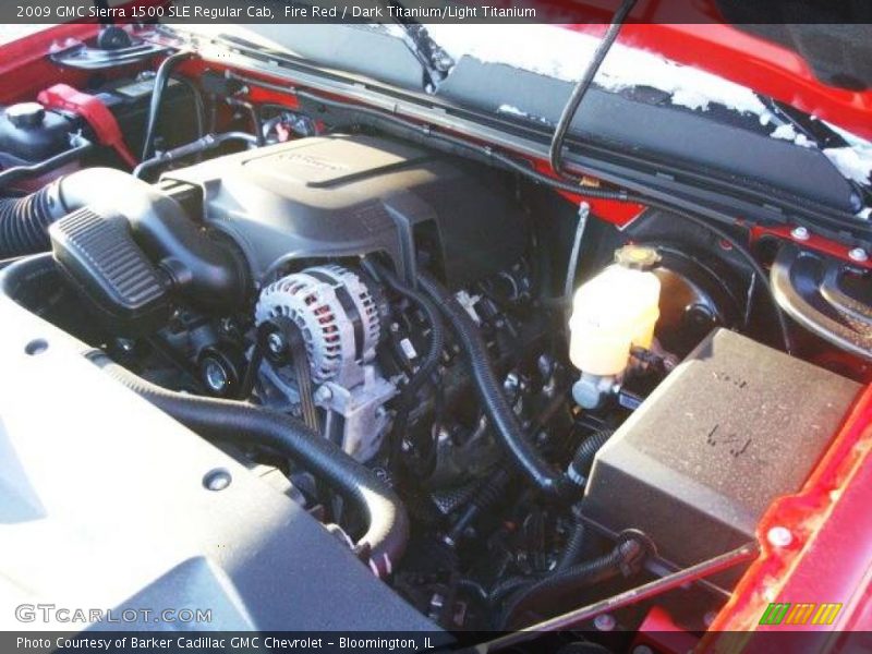 Fire Red / Dark Titanium/Light Titanium 2009 GMC Sierra 1500 SLE Regular Cab