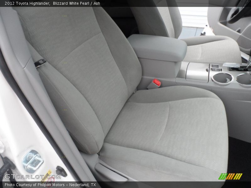 Blizzard White Pearl / Ash 2012 Toyota Highlander