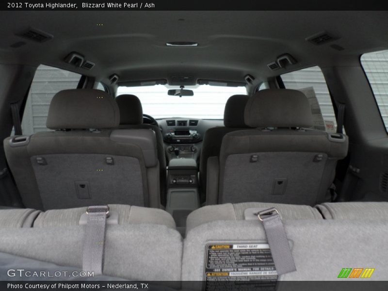 Blizzard White Pearl / Ash 2012 Toyota Highlander
