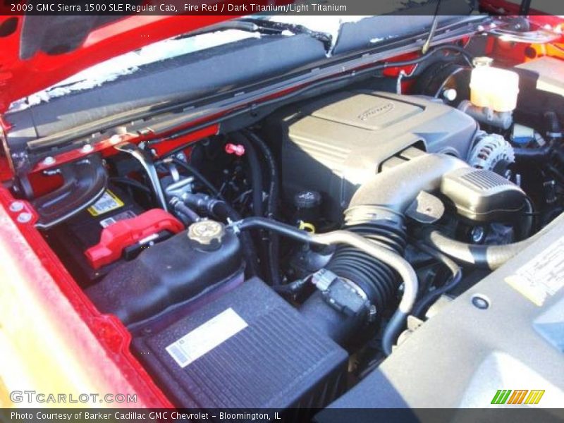 Fire Red / Dark Titanium/Light Titanium 2009 GMC Sierra 1500 SLE Regular Cab