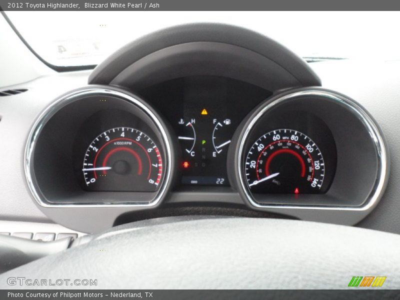 Blizzard White Pearl / Ash 2012 Toyota Highlander