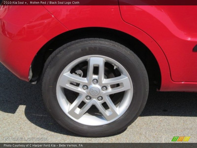 Molten Red / Black Soul Logo Cloth 2010 Kia Soul +
