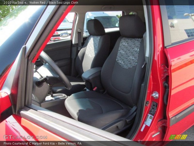 Molten Red / Black Soul Logo Cloth 2010 Kia Soul +
