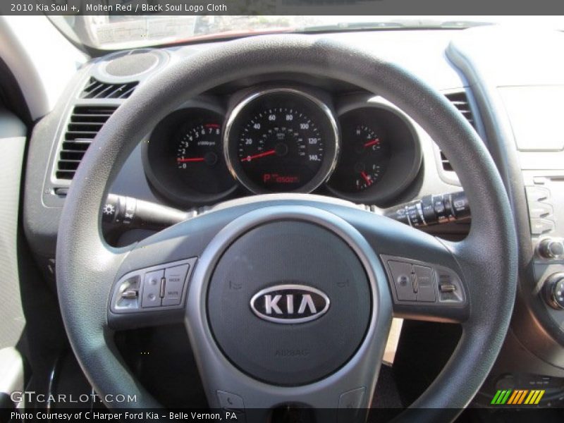 Molten Red / Black Soul Logo Cloth 2010 Kia Soul +