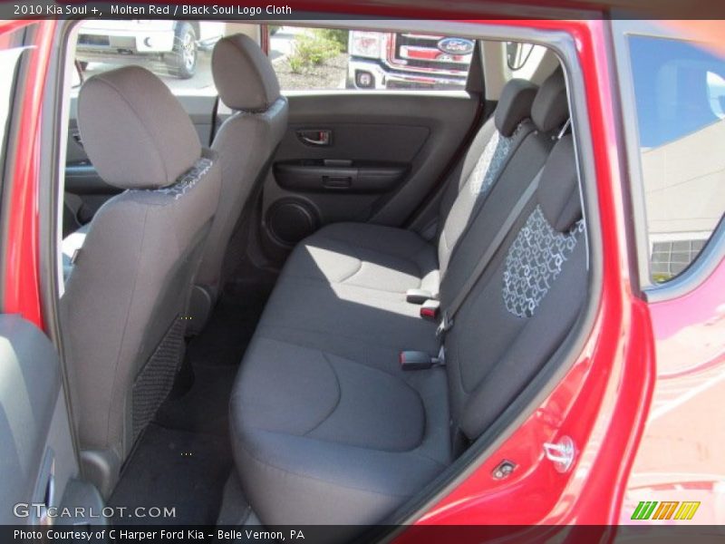 Molten Red / Black Soul Logo Cloth 2010 Kia Soul +