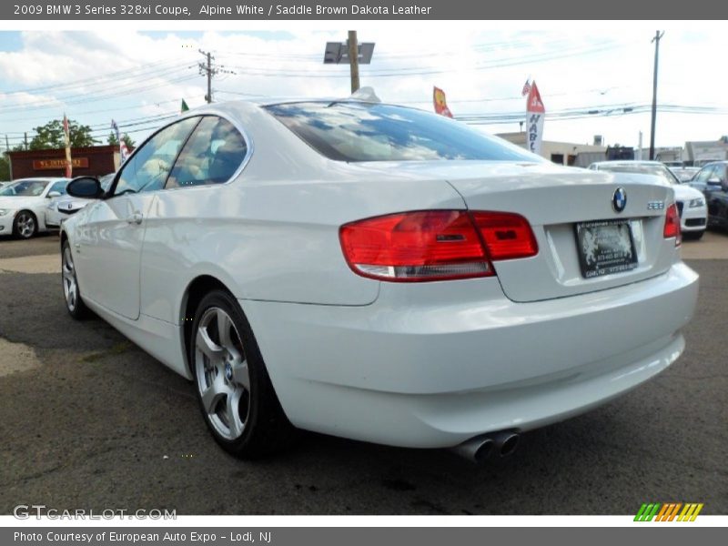 Alpine White / Saddle Brown Dakota Leather 2009 BMW 3 Series 328xi Coupe