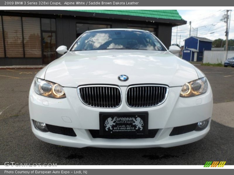 Alpine White / Saddle Brown Dakota Leather 2009 BMW 3 Series 328xi Coupe