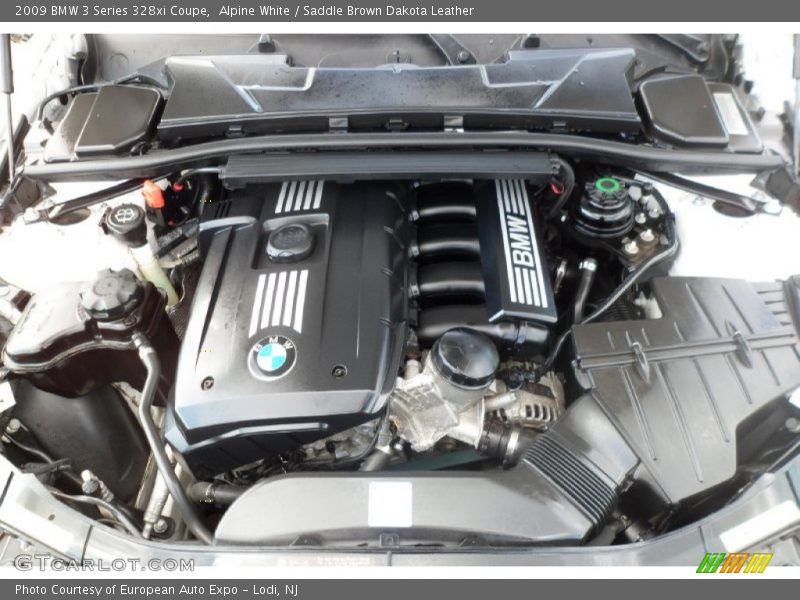 Alpine White / Saddle Brown Dakota Leather 2009 BMW 3 Series 328xi Coupe
