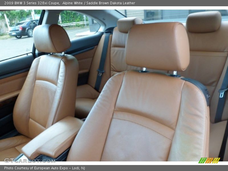 Alpine White / Saddle Brown Dakota Leather 2009 BMW 3 Series 328xi Coupe