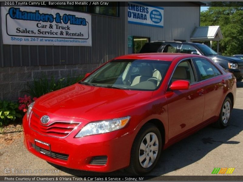Barcelona Red Metallic / Ash Gray 2010 Toyota Camry LE