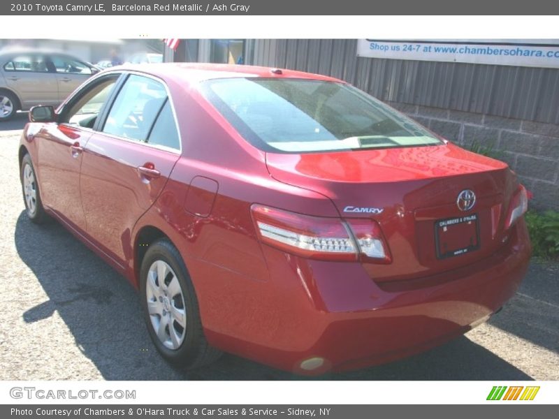 Barcelona Red Metallic / Ash Gray 2010 Toyota Camry LE