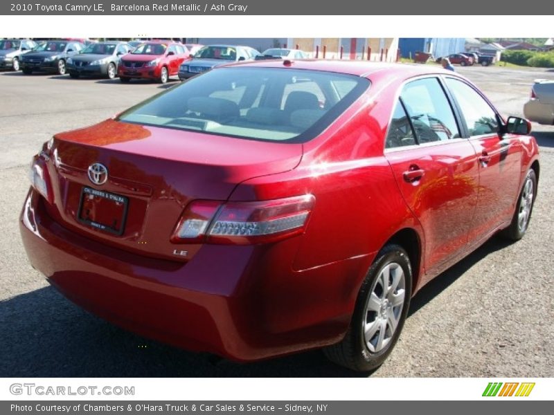 Barcelona Red Metallic / Ash Gray 2010 Toyota Camry LE