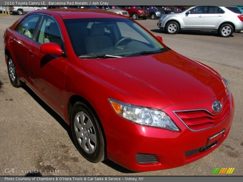 Barcelona Red Metallic / Ash Gray 2010 Toyota Camry LE