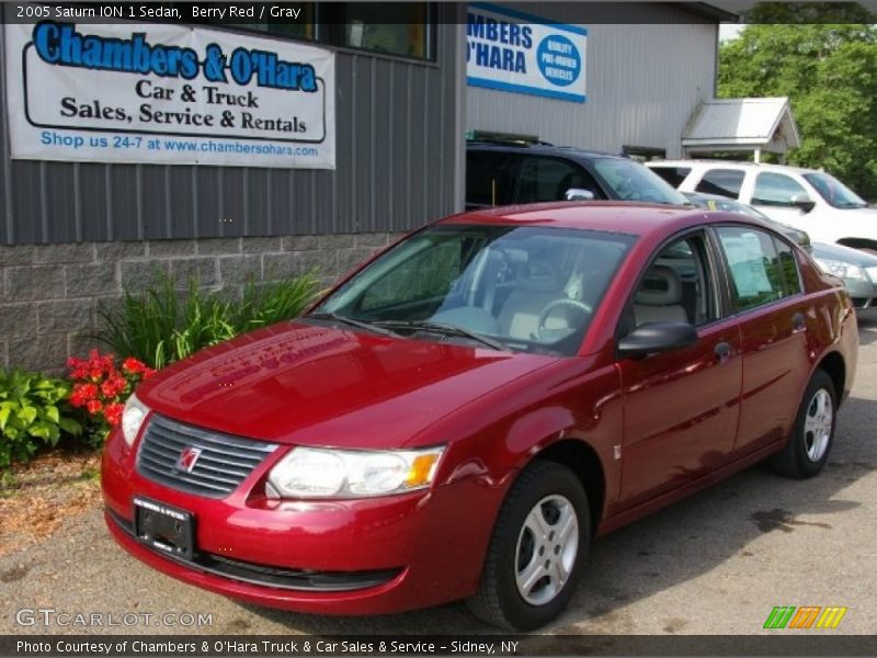 Berry Red / Gray 2005 Saturn ION 1 Sedan