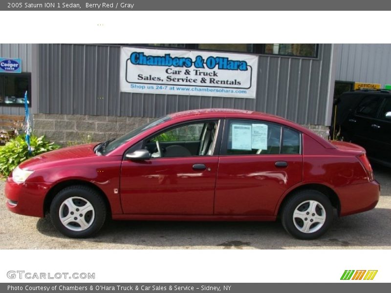 Berry Red / Gray 2005 Saturn ION 1 Sedan