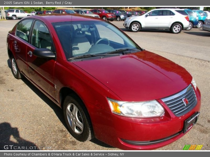 Berry Red / Gray 2005 Saturn ION 1 Sedan