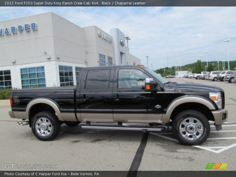 Black / Chaparral Leather 2012 Ford F350 Super Duty King Ranch Crew Cab 4x4