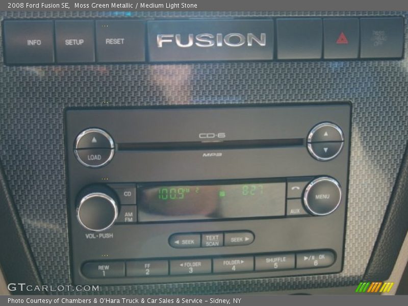 Moss Green Metallic / Medium Light Stone 2008 Ford Fusion SE