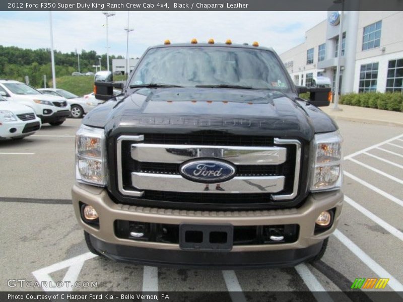 Black / Chaparral Leather 2012 Ford F350 Super Duty King Ranch Crew Cab 4x4