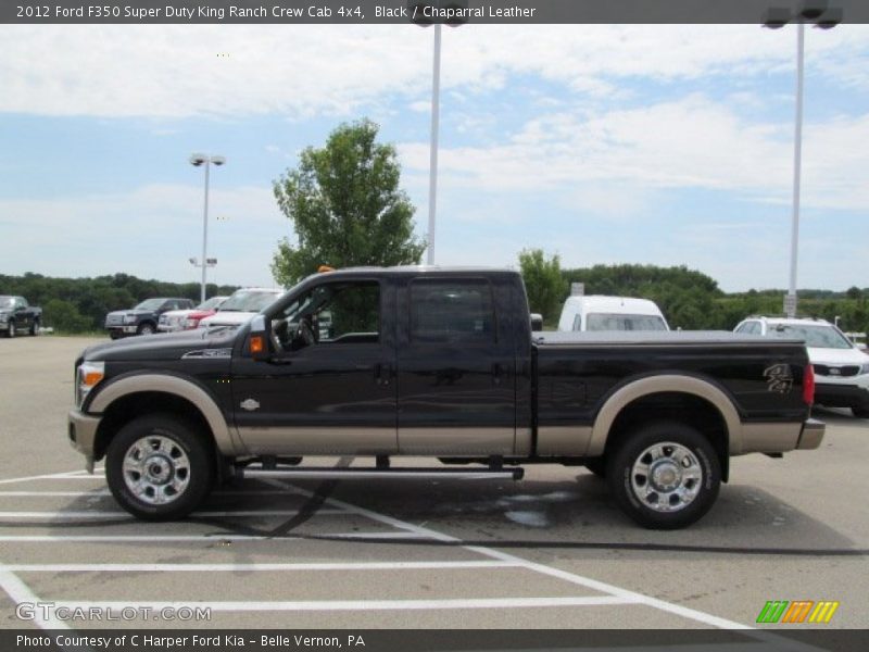 Black / Chaparral Leather 2012 Ford F350 Super Duty King Ranch Crew Cab 4x4