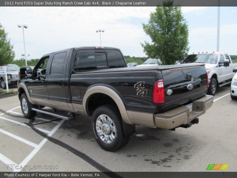 Black / Chaparral Leather 2012 Ford F350 Super Duty King Ranch Crew Cab 4x4