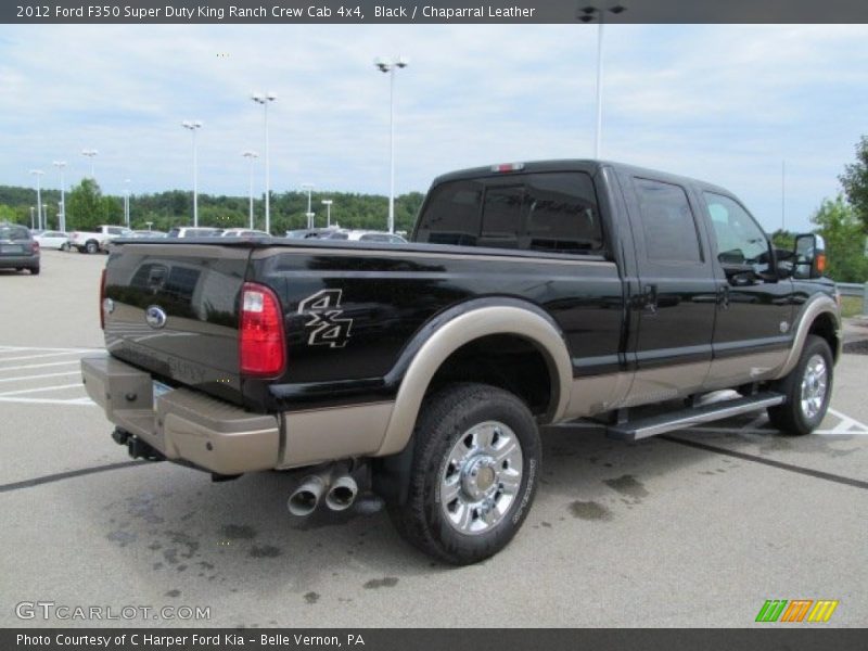 Black / Chaparral Leather 2012 Ford F350 Super Duty King Ranch Crew Cab 4x4
