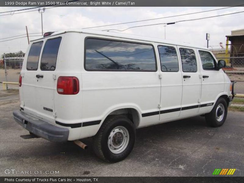 Bright White / Camel/Tan 1999 Dodge Ram Van 3500 Maxi Commercial