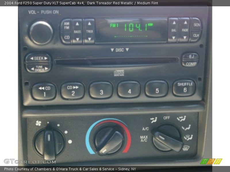 Dark Toreador Red Metallic / Medium Flint 2004 Ford F250 Super Duty XLT SuperCab 4x4