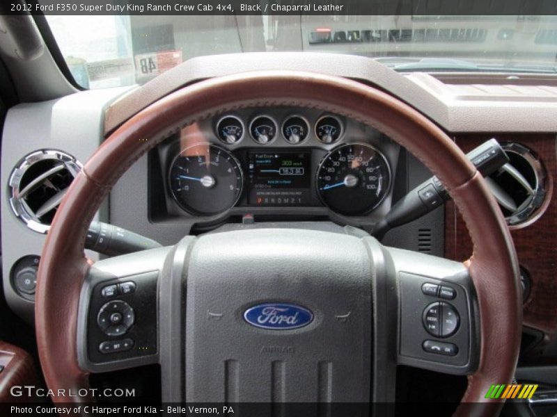 Black / Chaparral Leather 2012 Ford F350 Super Duty King Ranch Crew Cab 4x4