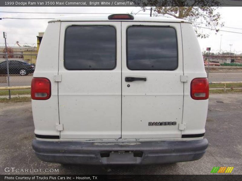 Bright White / Camel/Tan 1999 Dodge Ram Van 3500 Maxi Commercial