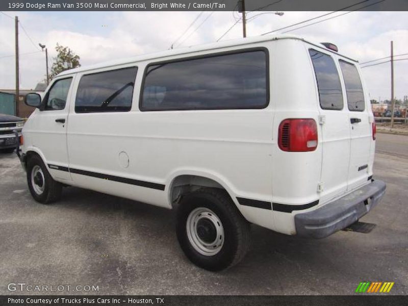 Bright White / Camel/Tan 1999 Dodge Ram Van 3500 Maxi Commercial