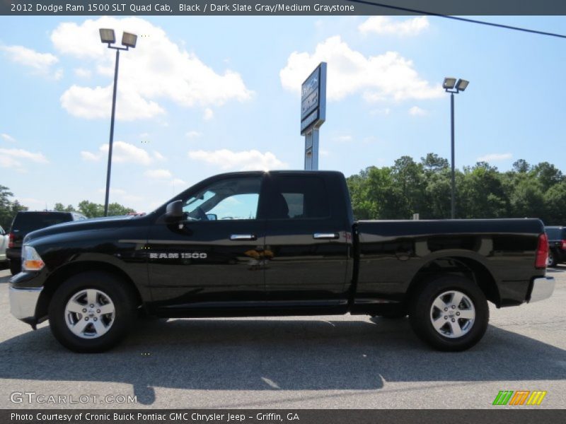 Black / Dark Slate Gray/Medium Graystone 2012 Dodge Ram 1500 SLT Quad Cab