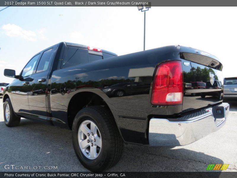 Black / Dark Slate Gray/Medium Graystone 2012 Dodge Ram 1500 SLT Quad Cab