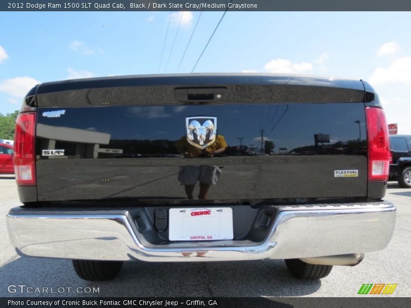 Black / Dark Slate Gray/Medium Graystone 2012 Dodge Ram 1500 SLT Quad Cab