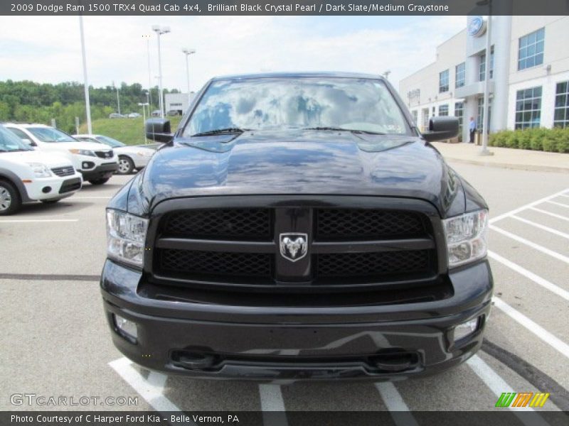 Brilliant Black Crystal Pearl / Dark Slate/Medium Graystone 2009 Dodge Ram 1500 TRX4 Quad Cab 4x4