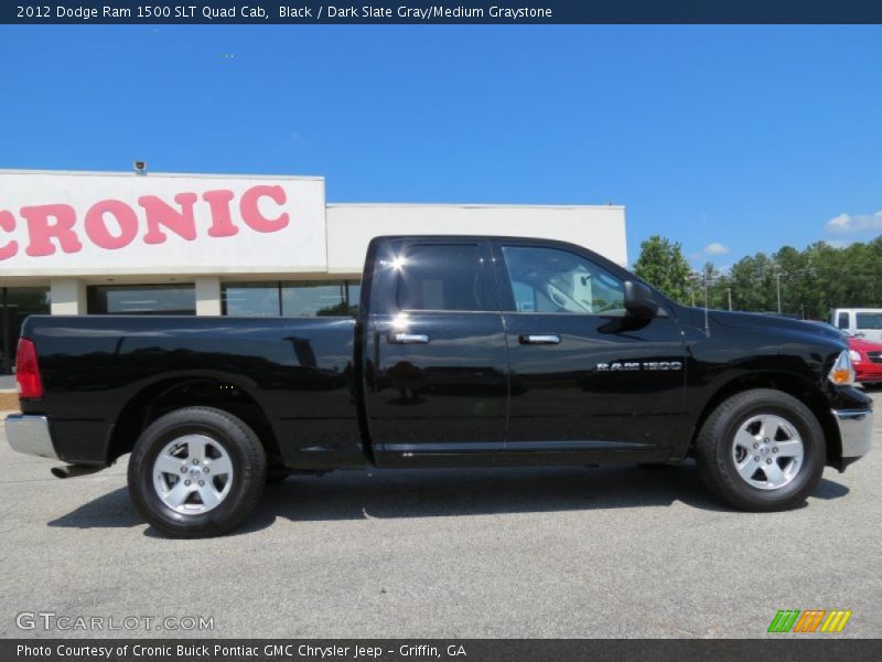 Black / Dark Slate Gray/Medium Graystone 2012 Dodge Ram 1500 SLT Quad Cab