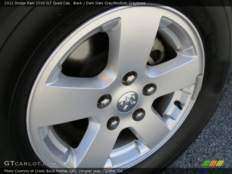 Black / Dark Slate Gray/Medium Graystone 2012 Dodge Ram 1500 SLT Quad Cab