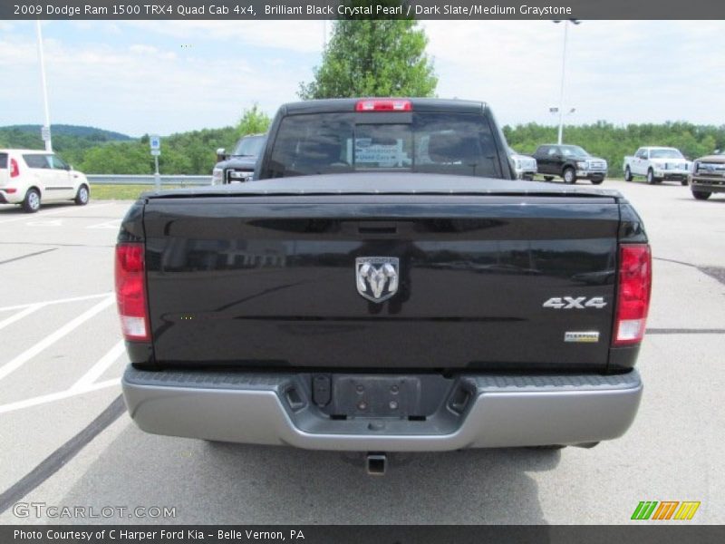 Brilliant Black Crystal Pearl / Dark Slate/Medium Graystone 2009 Dodge Ram 1500 TRX4 Quad Cab 4x4