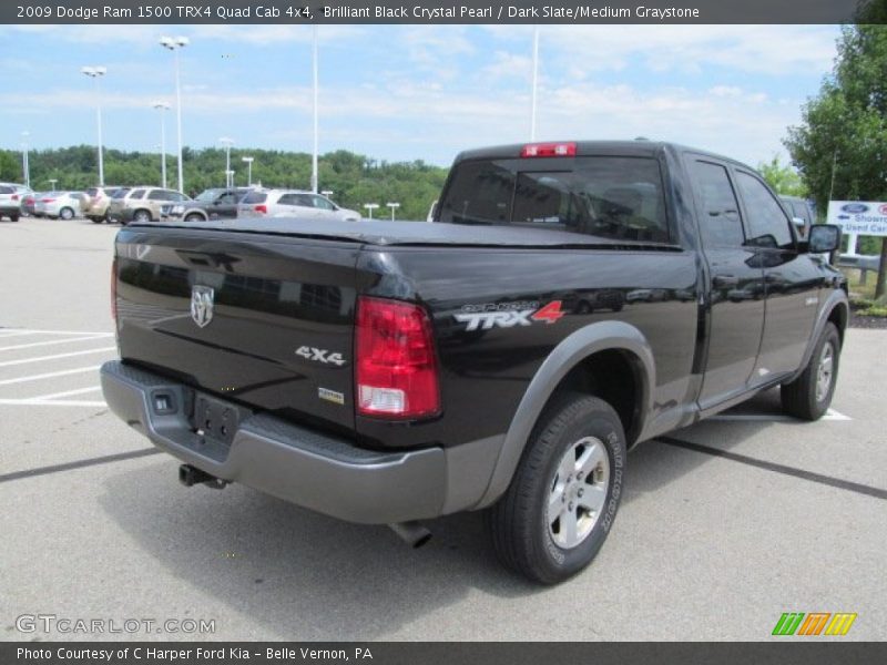 Brilliant Black Crystal Pearl / Dark Slate/Medium Graystone 2009 Dodge Ram 1500 TRX4 Quad Cab 4x4