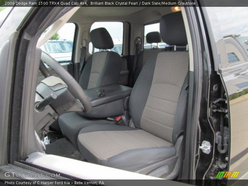Brilliant Black Crystal Pearl / Dark Slate/Medium Graystone 2009 Dodge Ram 1500 TRX4 Quad Cab 4x4
