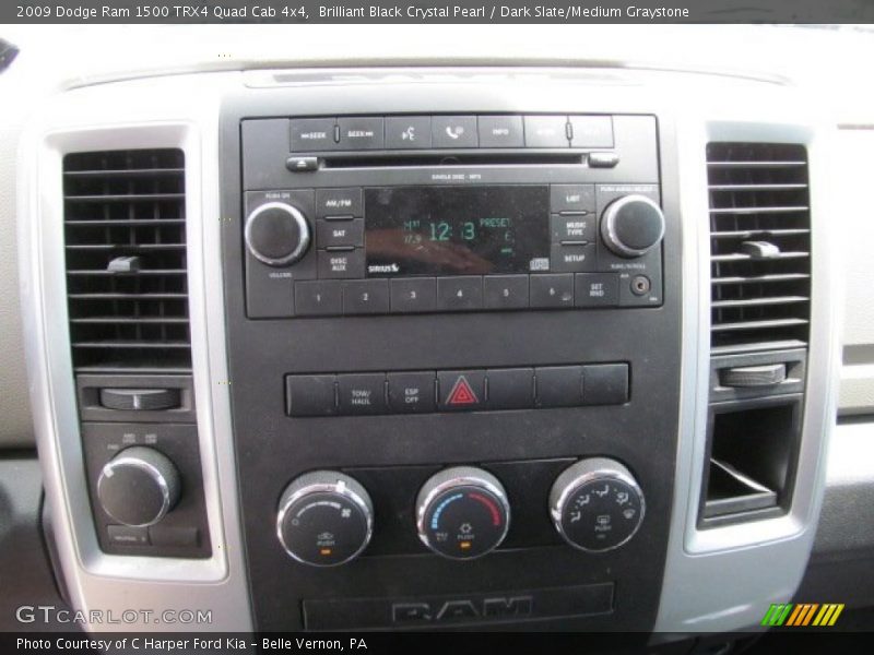 Brilliant Black Crystal Pearl / Dark Slate/Medium Graystone 2009 Dodge Ram 1500 TRX4 Quad Cab 4x4