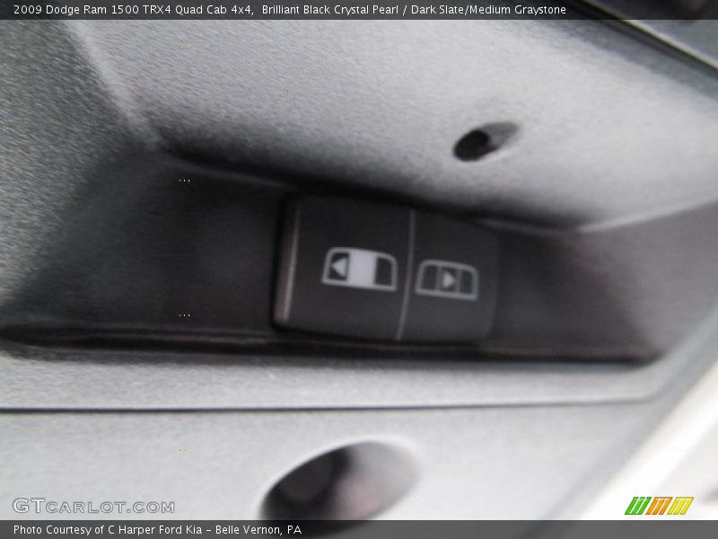 Brilliant Black Crystal Pearl / Dark Slate/Medium Graystone 2009 Dodge Ram 1500 TRX4 Quad Cab 4x4