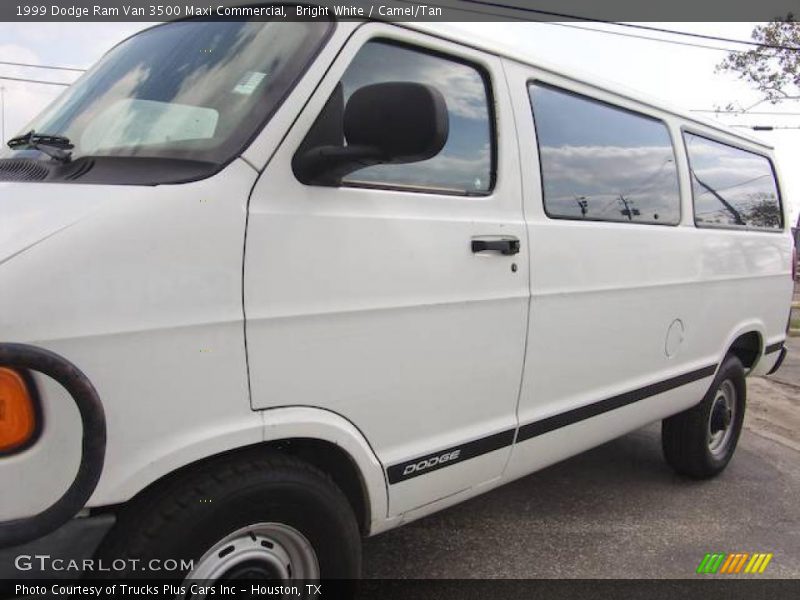 Bright White / Camel/Tan 1999 Dodge Ram Van 3500 Maxi Commercial