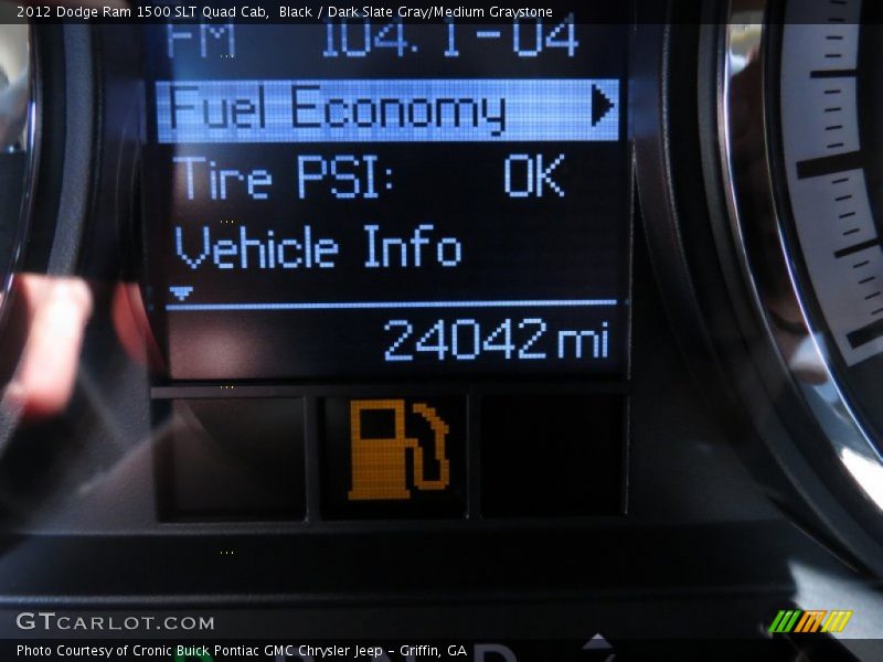 Black / Dark Slate Gray/Medium Graystone 2012 Dodge Ram 1500 SLT Quad Cab