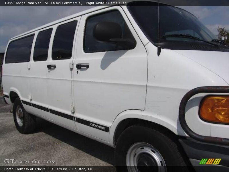 Bright White / Camel/Tan 1999 Dodge Ram Van 3500 Maxi Commercial